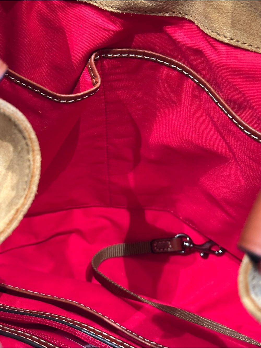 Dooney & Bourke - Mustard Color Suede Cooper Hobo - Picture 6 of 6